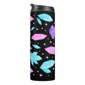 Farbige Edelsteine im kosmischen Raum Thermosbecher (Nach rechts gedreht)