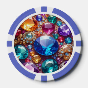 Farbige Edelsteine & Juwelen Pokerchips