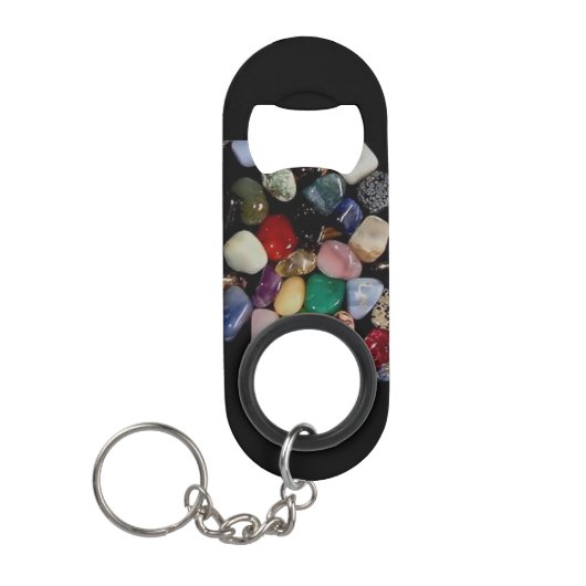 Farbige Edelsteine Mini Flaschenöffner (Vorderseite)