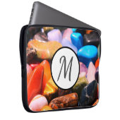 Farbige Edelsteine Monogram Laptop-Sieb Laptopschutzhülle (Vorne Rechts)