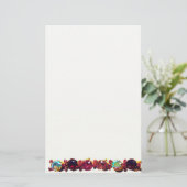 Farbige Edelsteine, Rubine, Diamanten, Saphire Briefpapier (Stehend Vorderseite)