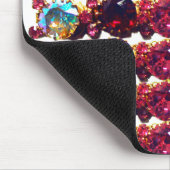 Farbige Edelsteine, Rubine, Diamanten, Saphire Mousepad (Ecke)