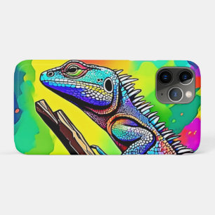 Farbige Eidechsen-Kunstgestaltung Case-Mate iPhone Hülle