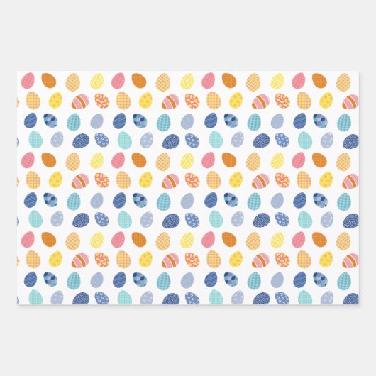 Farbige Eier Osterküste Frühjahr Geschenkpapier Set (Vorderseite 2)