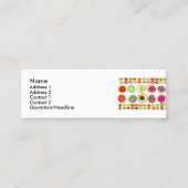 Farbige Eier Visitenkarten Mini Visitenkarte (Vorderseite)