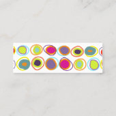 Farbige Eier Visitenkarten Mini Visitenkarte (Rückseite)