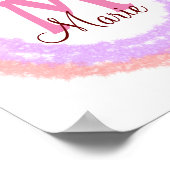 Farbige einfache minimale Bild mit Text Poster (Ecke)