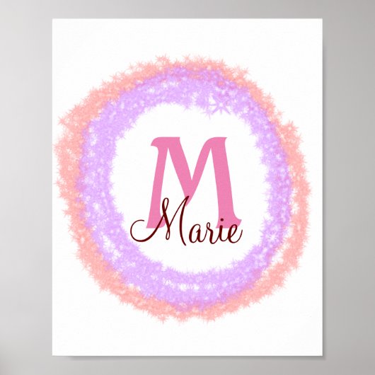 Farbige einfache minimale Bild mit Text Poster (Vorne)