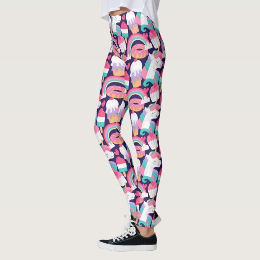 Farbige Einhorn Leggings (Links)