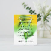 Farbige Einladung (Stehend Vorderseite)