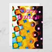 Farbige Einladungen (Vorne/Hinten)