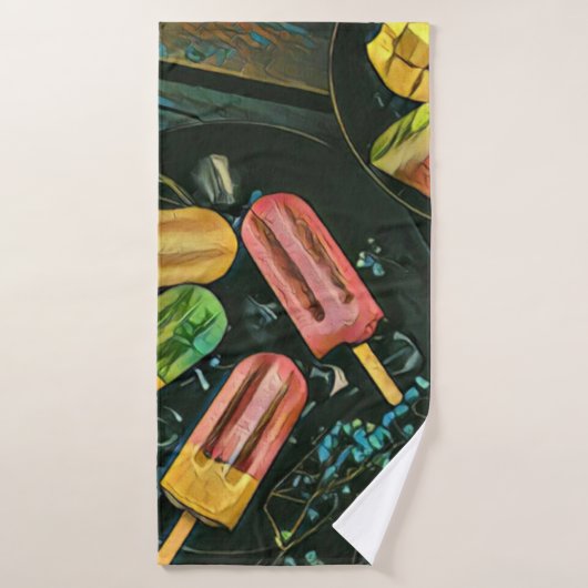 Farbige Eis-Kegel-Popsität Badhandtuch Set (Badehandtuch)
