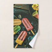 Farbige Eis-Kegel-Popsität Badhandtuch Set (Handtuch)