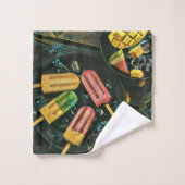 Farbige Eis-Kegel-Popsität Badhandtuch Set (Waschlappen)
