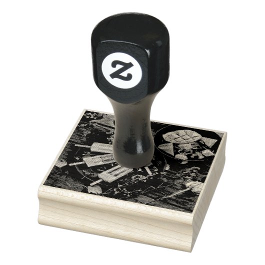 Farbige Eis-Kegel-Popsität Gummistempel (Stempel)