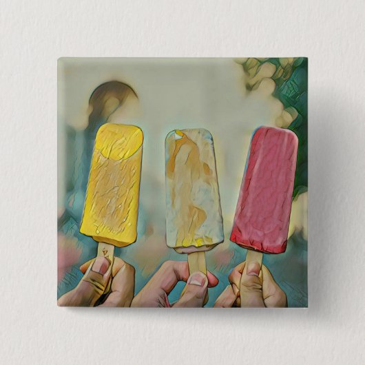 Farbige Eis-Populationen Button (Vorderseite)