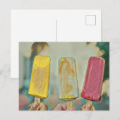 Farbige Eis-Populationen Postkarte (Vorne/Hinten)