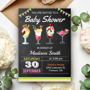 Farbige Eis-Sundae-Baby-Shower-Einladung Einladung