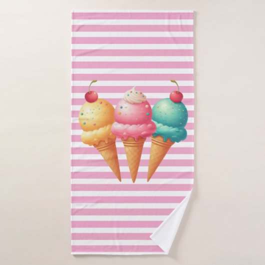 Farbige Eiscreme Badehandtuch (Badehandtuch)