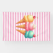 Farbige Eiscreme Banner (Horizontal)