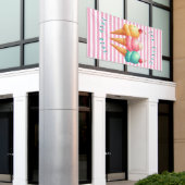 Farbige Eiscreme Banner (Äußeres Gebäude)