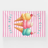 Farbige Eiscreme Banner (Horizontal)