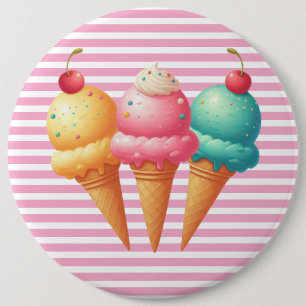 Farbige Eiscreme Button