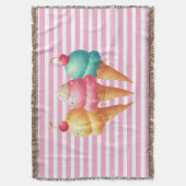 Farbige Eiscreme Decke (Vorderseite Vertikal)