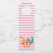 Farbige Eiscreme Flaschenanhänger (Vorderseite)