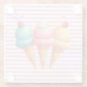 Farbige Eiscreme Glasuntersetzer (Rückseite)