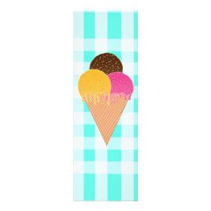 Farbige Eiscreme-Illustration Fotodruck