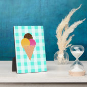 Farbige Eiscreme-Illustration Fotoplatte (Seite)