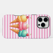 Farbige Eiscreme iPhone Hülle (Rückseite (Horizontal))