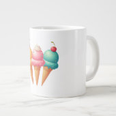 Farbige Eiscreme Jumbo-Tasse (Vorderseite Rechts)