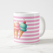 Farbige Eiscreme Jumbo-Tasse (Vorderseite Rechts)
