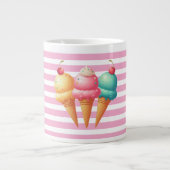 Farbige Eiscreme Jumbo-Tasse (Vorderseite)