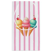 Farbige Eiscreme Kleine Geschenktüte (Rückseite)