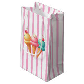 Farbige Eiscreme Kleine Geschenktüte (Rückseite Schrägansicht)