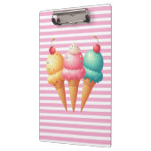 Farbige Eiscreme Klemmbrett (Links)