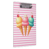 Farbige Eiscreme Klemmbrett (Rechts)