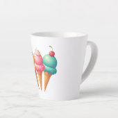 Farbige Eiscreme Milchtasse (Rechte Ecke)