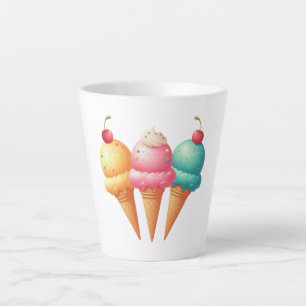 Farbige Eiscreme Milchtasse