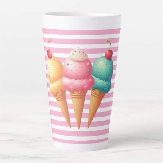 Farbige Eiscreme Milchtasse (Vorderseite)