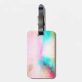 Farbige Eiscreme-Monogramm Gepäckanhänger (Rückseite vertikal)