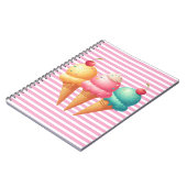 Farbige Eiscreme Notizblock (Linke Seite)