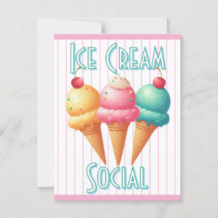 Farbige Eiscreme Postkarte