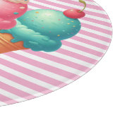 Farbige Eiscreme Schneidebrett (Ecke)