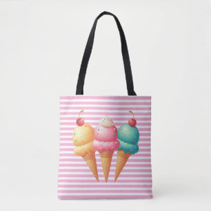 Farbige Eiscreme Tasche