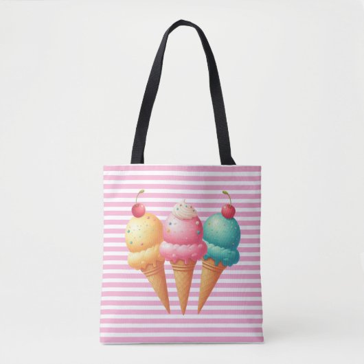 Farbige Eiscreme Tasche (Vorderseite)
