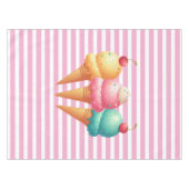 Farbige Eiscreme Tischdecke (Vorderseite (Horizontal))